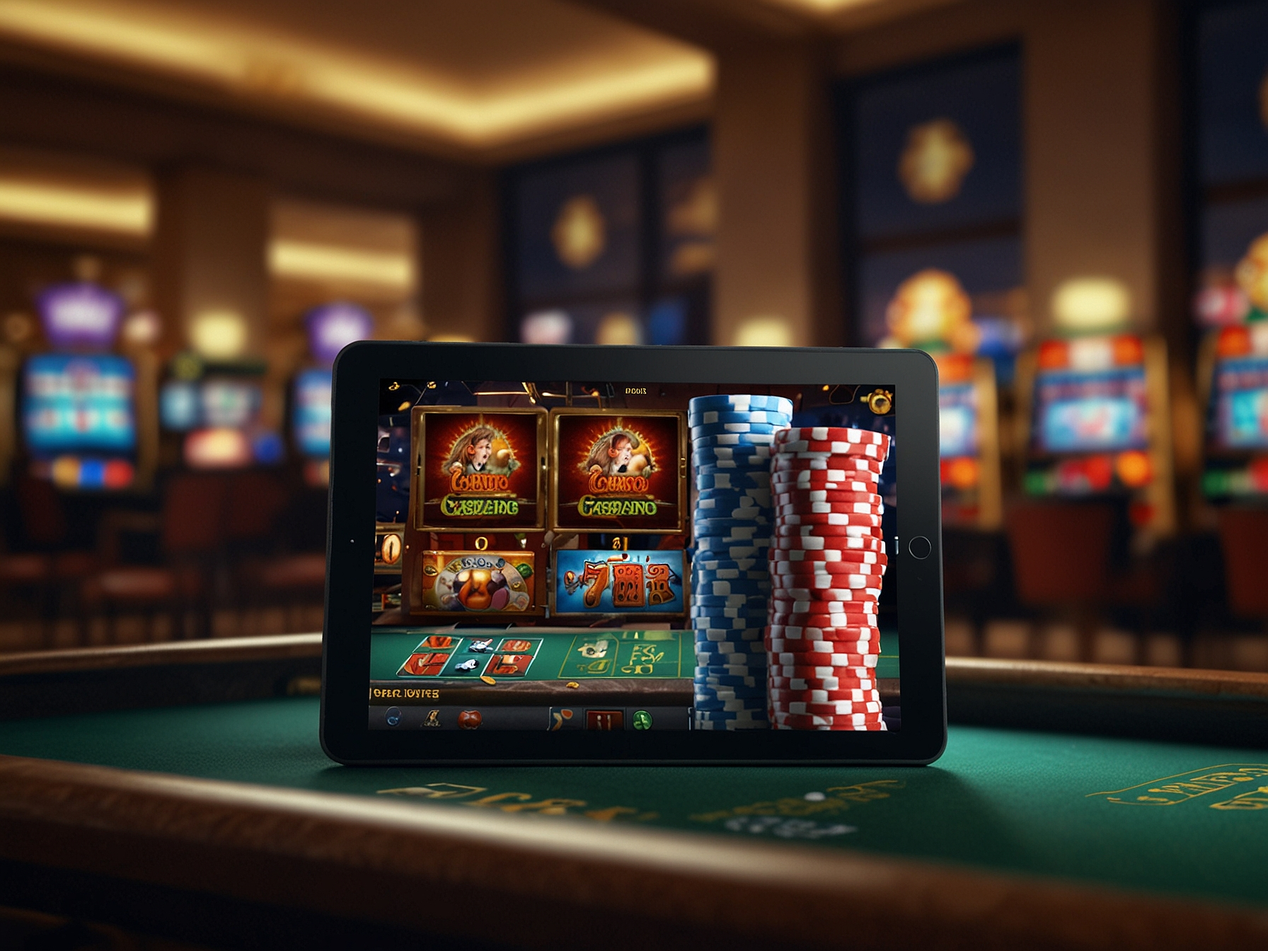 Selección de juegos en una tablet