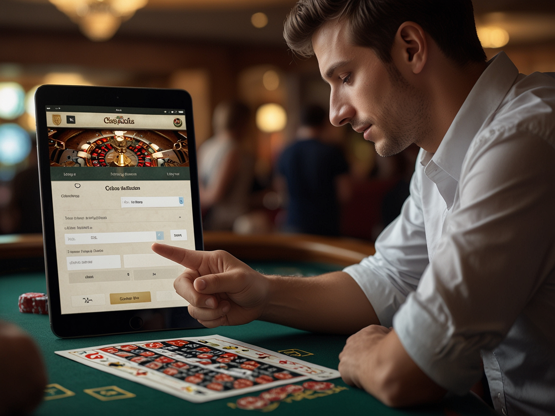 Formulario de registro en un móvil