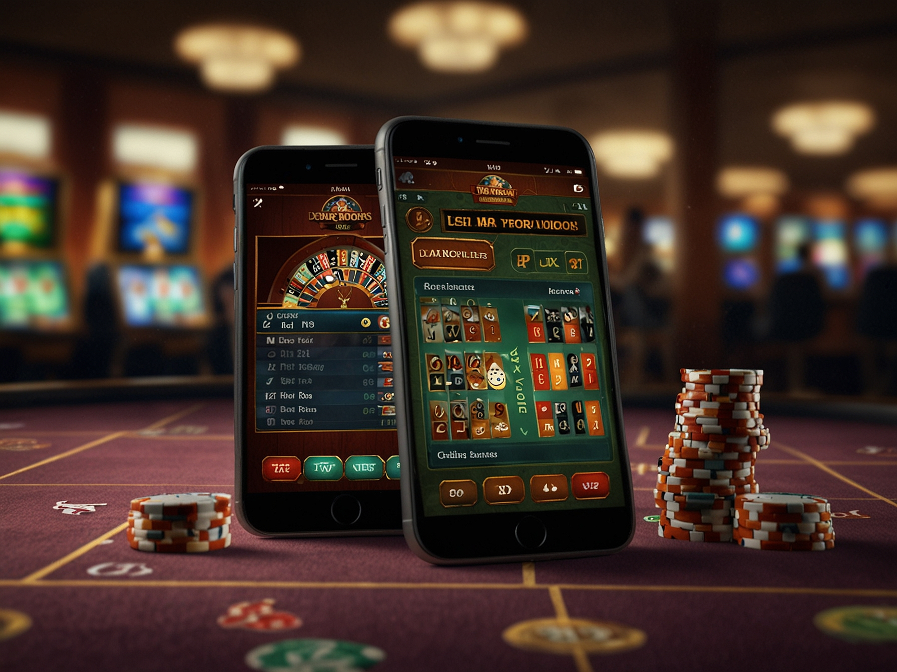 Interfaz móvil optimizada para juegos