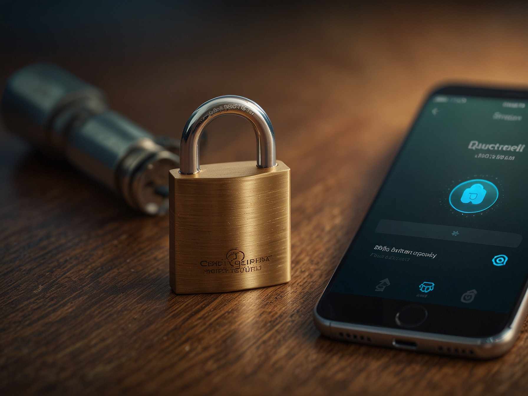 Iconos de seguridad y cifrado en la plataforma